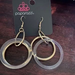 Rope Then In Gold Earring Tassel Paparazzi